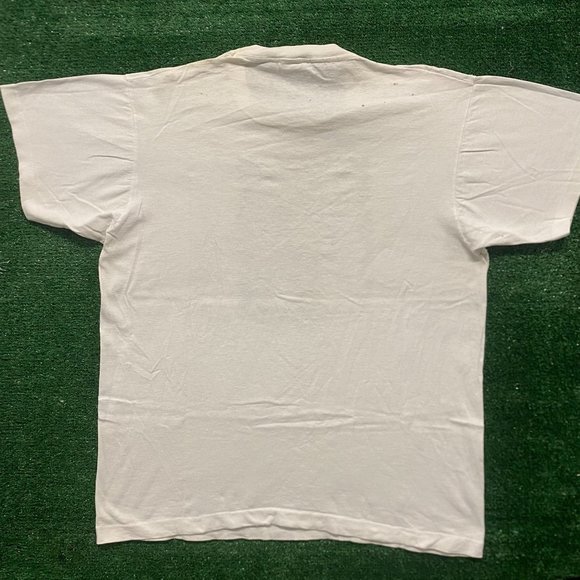 Vintage 90s Funny Santa Claus Shirt Farmer Single Stitch Tee - Picture 7 of 7